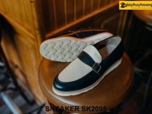 Giày lười da nam đế bằng cao su thể thao SK2095 003