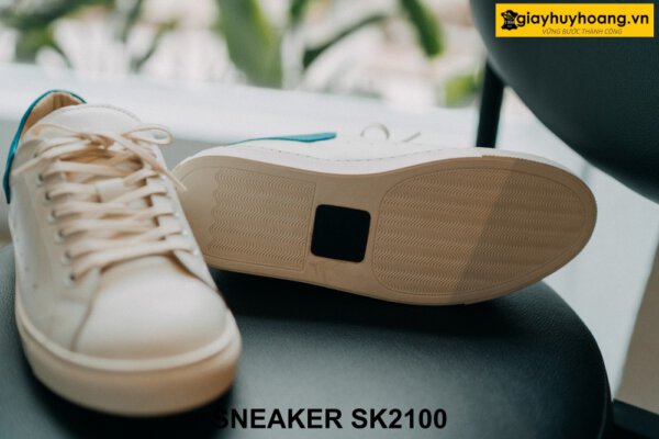 Giày da nam đế màu trắng thời trang sneaker SK2100 002