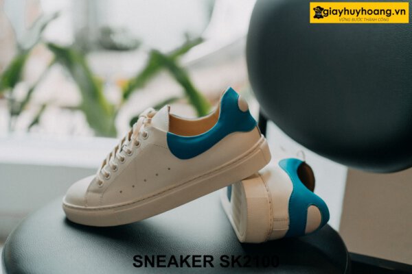 Giày da nam đế màu trắng thời trang sneaker SK2100 003