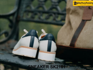 Giày da nam mũi tròn đế cao su bằng sneaker SK2101 004