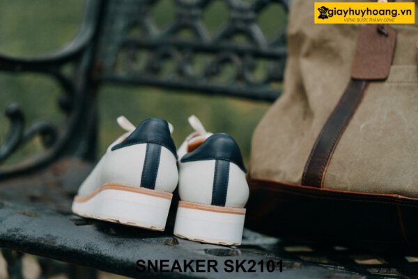 Giày da nam mũi tròn đế cao su bằng sneaker SK2101 004
