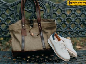 Giày da nam mũi tròn đế cao su bằng sneaker SK2101 003