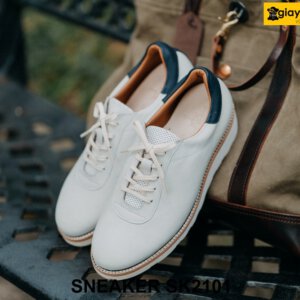 Giày da nam mũi tròn đế cao su bằng sneaker SK2101 001