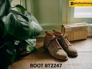 Giày da lộn nam phối quần jeans đẹp Chukka Boot BT2247 004