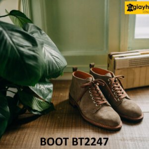 Giày da lộn nam phối quần jeans đẹp Chukka Boot BT2247 004