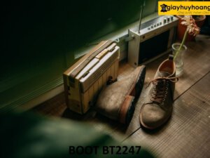 Giày da lộn nam phối quần jeans đẹp Chukka Boot BT2247 003