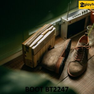 Giày da lộn nam phối quần jeans đẹp Chukka Boot BT2247 003