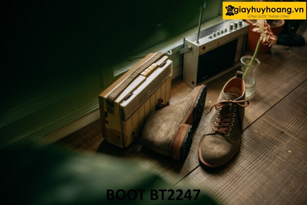 Giày da lộn nam phối quần jeans đẹp Chukka Boot BT2247 003