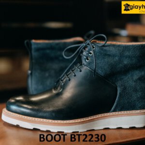 Giày da boot nam cổ cao đế cao su sneaker BT2230 003