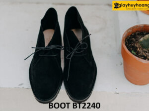 Giày da lộn nam cổ thấp 2 lỗ xỏ dây Chukka Boot BT2240 001