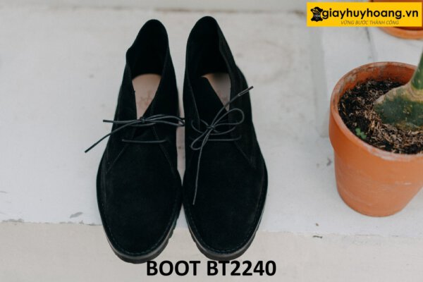 Giày da lộn nam cổ thấp 2 lỗ xỏ dây Chukka Boot BT2240 001