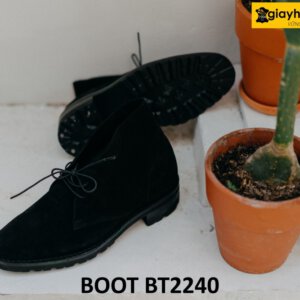 Giày da lộn nam cổ thấp 2 lỗ xỏ dây Chukka Boot BT2240 003