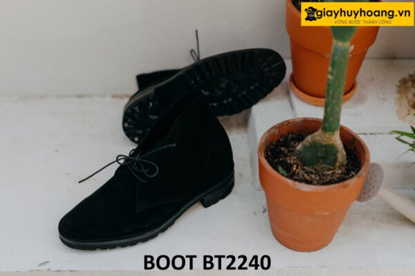 Giày da lộn nam cổ thấp 2 lỗ xỏ dây Chukka Boot BT2240 003
