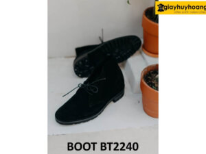 Giày da lộn nam cổ thấp 2 lỗ xỏ dây Chukka Boot BT2240 002