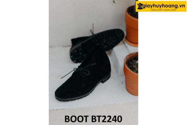 Giày da lộn nam cổ thấp 2 lỗ xỏ dây Chukka Boot BT2240 002