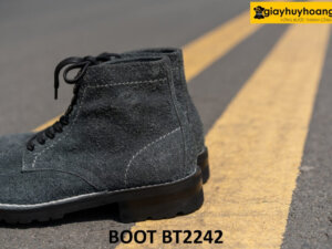 Giày boot nam da lộn buộc dây cao cấp BT2242 003
