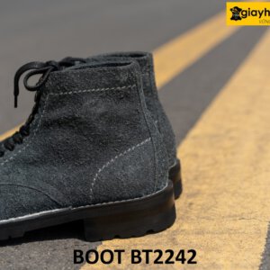 Giày boot nam da lộn buộc dây cao cấp BT2242 003
