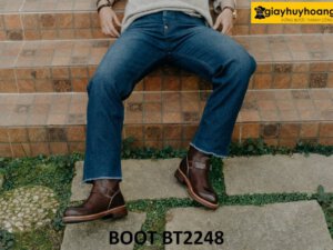 Giày boot ủng nam tới bắp chân cao cấp BT2248 001
