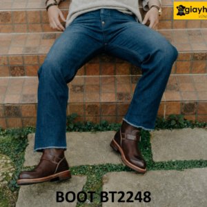 Giày boot ủng nam tới bắp chân cao cấp BT2248 001