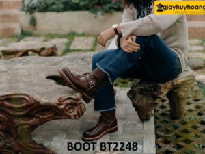Giày boot ủng nam tới bắp chân cao cấp BT2248 005