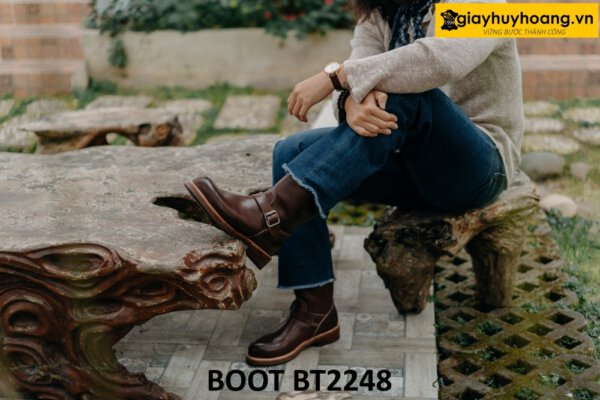 Giày boot ủng nam tới bắp chân cao cấp BT2248 005