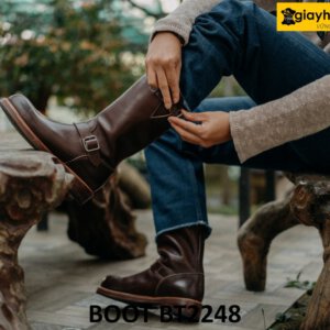 Giày boot ủng nam tới bắp chân cao cấp BT2248 003