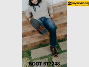 Giày boot ủng nam tới bắp chân cao cấp BT2248 002