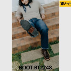 Giày boot ủng nam tới bắp chân cao cấp BT2248 002