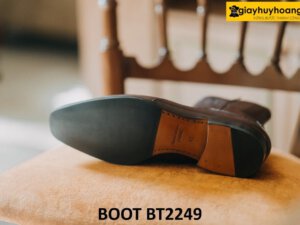 Giày da boot nam khóa kéo màu nâu BT2249 003