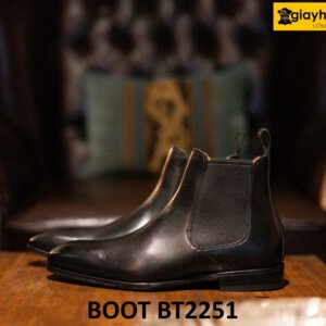 Giày da boot nam cổ thun mũi nhọn Chelsea Boot BT2251 004