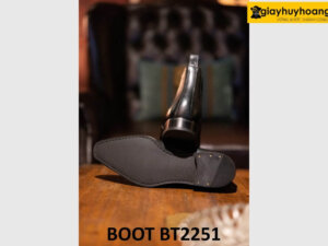 Giày da boot nam cổ thun mũi nhọn Chelsea Boot BT2251 002