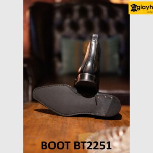 Giày da boot nam cổ thun mũi nhọn Chelsea Boot BT2251 002