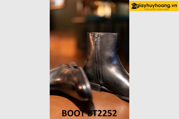 Giày da boot nam khóa kéo đơn giản thời trang BT2252 003