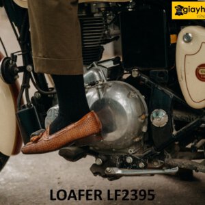 Giày lười nam da đan xen thủ công có chuông Loafer LF2395 004