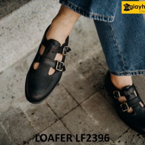 Giày lười không dây có khóa monkstrap loafer LF2396 005