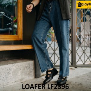 Giày lười không dây có khóa monkstrap loafer LF2396 003