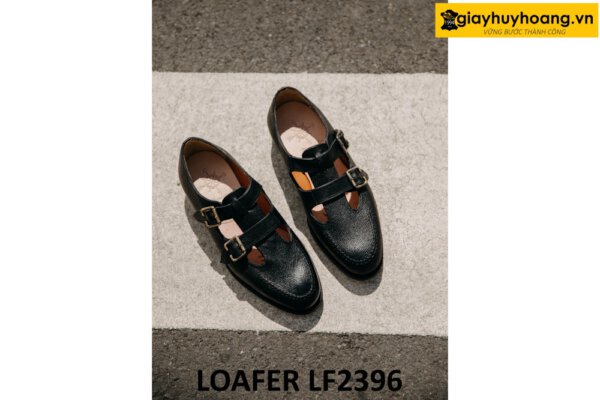 Giày lười không dây có khóa monkstrap loafer LF2396 002