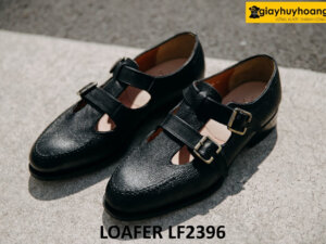 Giày lười không dây có khóa monkstrap loafer LF2396 001