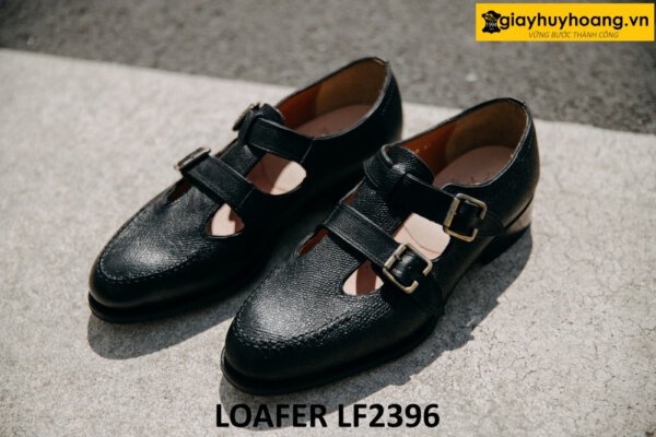 Giày lười không dây có khóa monkstrap loafer LF2396 001