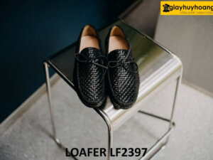 Giày lười nam da đan xen thủ công Loafer LF2397 001