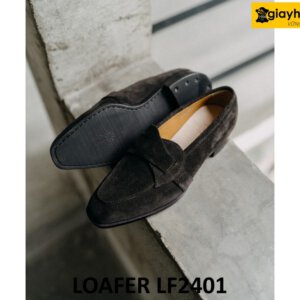 Giày da lộn nam thiết kế đẹp cá tính loafer LF2401 003