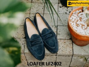 Giày da lộn nam cao cấp chính hãng loafer LF2402 001