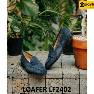 Giày da lộn nam cao cấp chính hãng loafer LF2402 005