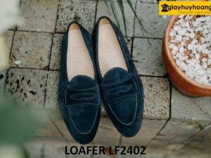 Giày da lộn nam cao cấp chính hãng loafer LF2402 002