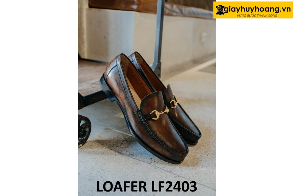 dat-dong-giay-da-nam-thu-cong-loafer-lf2403-002 Giày lười da nam có khóa horesit kim loại loafer LF2403 004