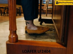 Giày lười nam da lộn màu bò trẻ trung Loafer LF2404 004