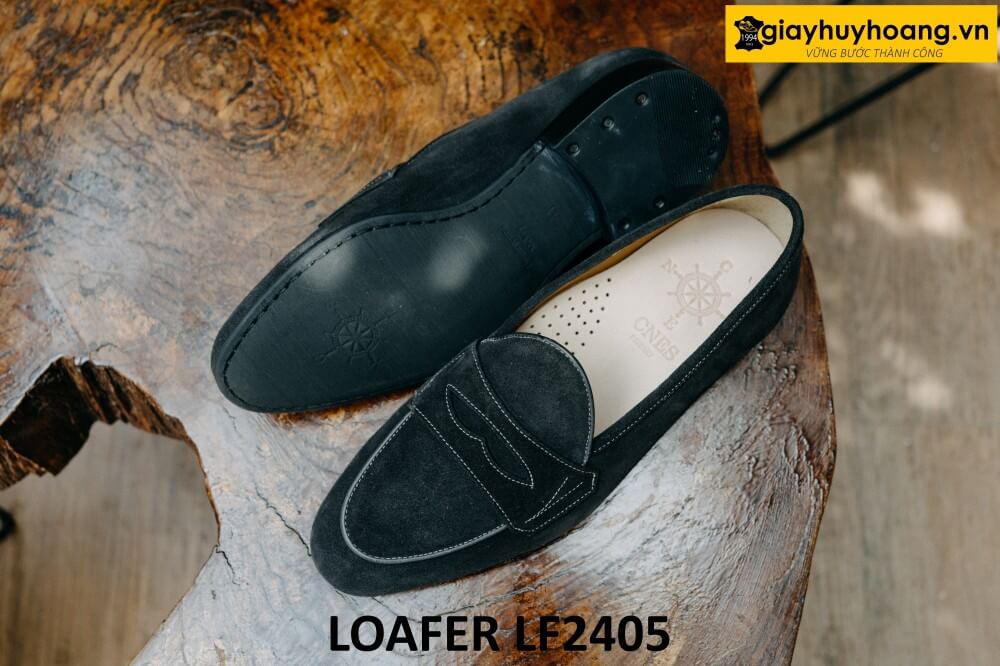 dat-dong-giay-da-nam-thu-cong-loafer-lf2405-002 Giày lười da lộn nam trẻ trung thời trang loafer LF2405 004