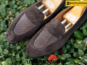 Giày lười da lộn nam công sở cao cấp loafer LF2409 005