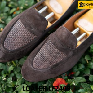 Giày lười da lộn nam công sở cao cấp loafer LF2409 005