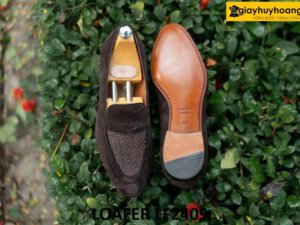Giày lười da lộn nam công sở cao cấp loafer LF2409 004